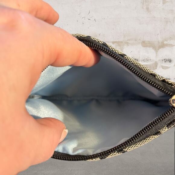 Coach Signature Canvas Wristlet in Black & Gray - Picture 7 of 7